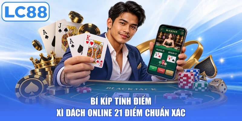 Bí kíp tính điểm xì dách online 21 điểm chuẩn xác