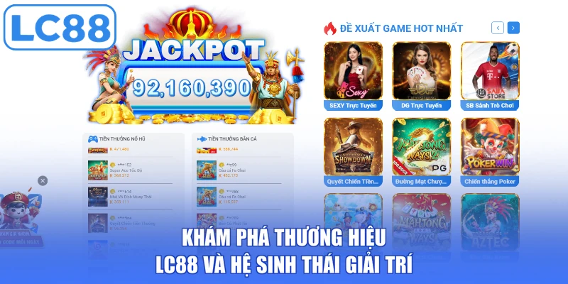 Khám phá thương hiệu LC88 và hệ sinh thái giải trí